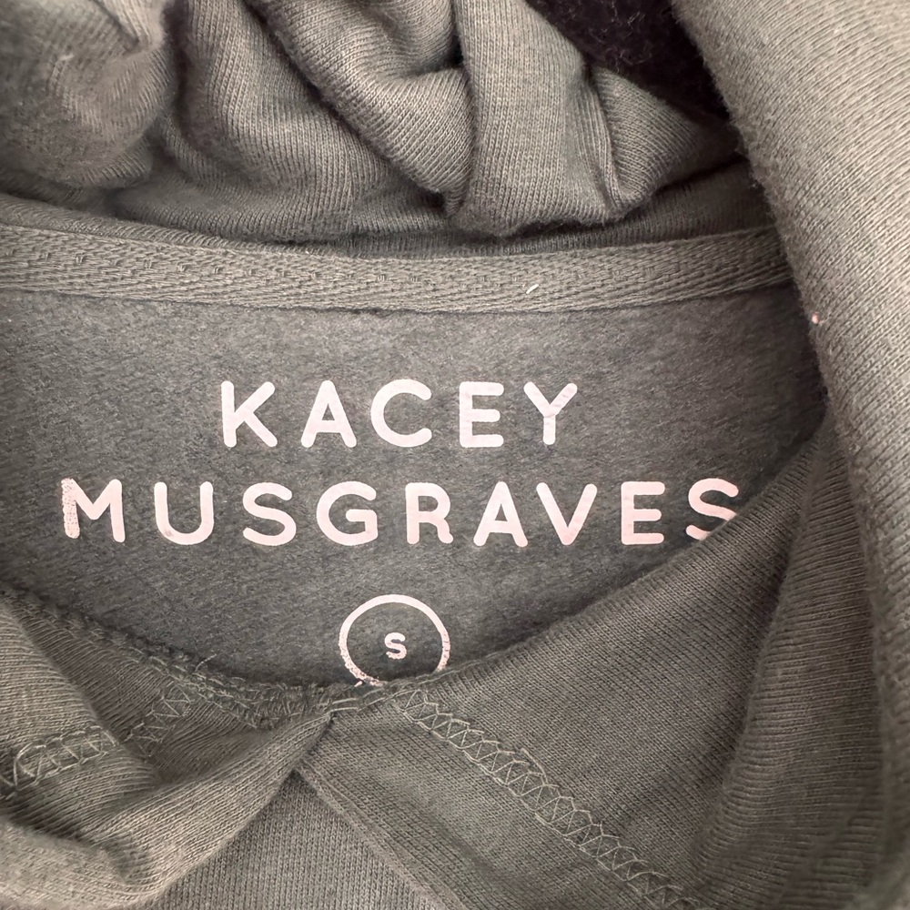 Kacey Musgraves Golden Hour Tour Merch Green Hoodie Butterfly Lyric Size S - Picture 4 of 5